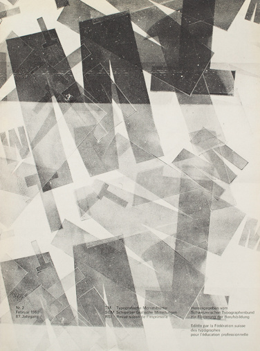 Typografische Monatsblätter. Die Fachzeitschrift für Typografie, Schrift und visuelle Kommunikation. | Cover from 1968 issue 2 | Hans Ferd #layout #swiss #typography