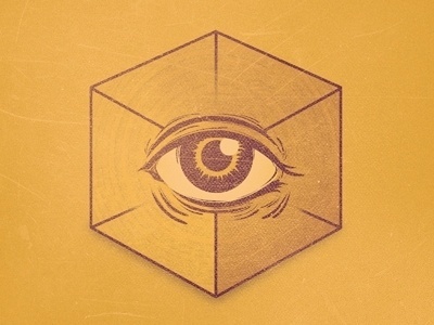 Dribbble - No Religion by Von Haggen. #illustration #god #cube #satan #providence eye