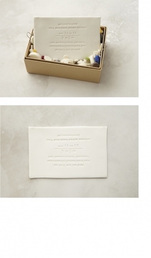Porcelain Invitation : Alana McCann #porcelain #invitation