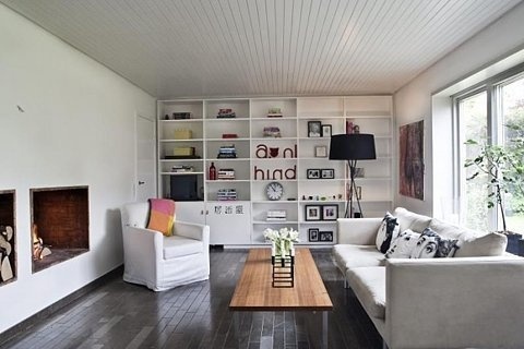 We want: white slatted ceilings at KITKA design toronto #living #room