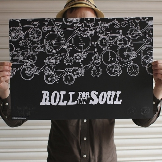 Roll for the Soul | Design.org #illustration #bike #poster