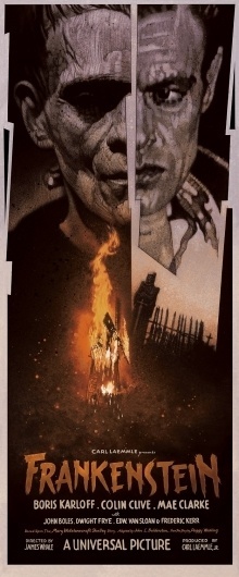 Mondo: The Blog #movie #frankenstein #drew #poster #struzan