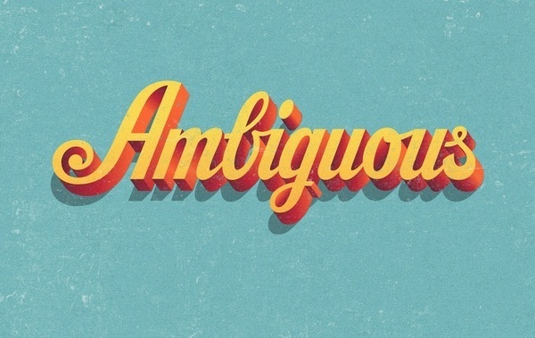 Ambiguous by Matt Redway #typo