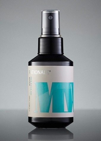Molecular Water | Rationale Skin Care #bottle #packaging #fractal #pompadour #cosmetics #rationale #type #colour