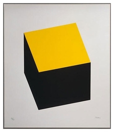 Yellow Trends | Clark Rae #modern #yellow #black #art #cube