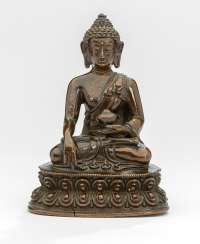 Bronze of Buddha Shakyamuni on a Lotus