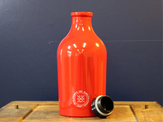 Wander and Rumble Growler, Municipal Yellow #packaging #beer #brewery #growler