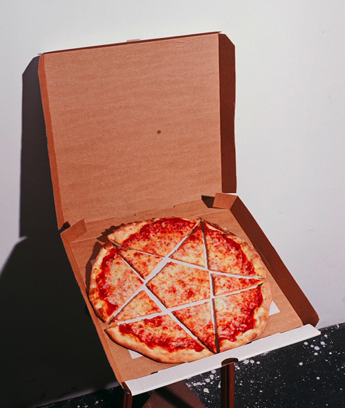 Pizza of the Devil #cheese #devil #photography #pizza #pentagram