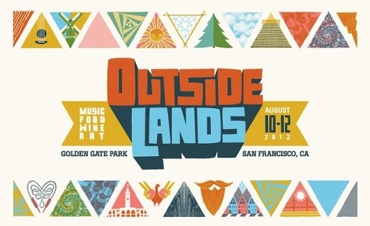 Outside Lands 2012 | Andrew Holder #event #colourful #illustration #typography