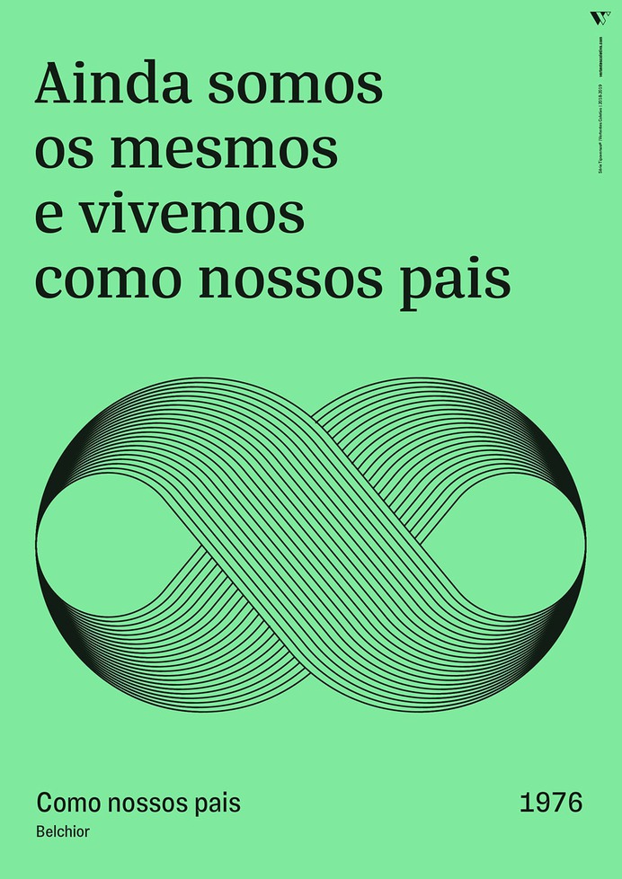 Tipoversos Identity - Mindsparkle Mag Lyrics are the visual and textual manifestation of a song and inspire Tipoversos, a series of 15 posters about brazilian music with lyrics that bring reflection, protest and a certain dose of hope. This beautiful project was designed by Johnny Brito. #logo #packaging #identity #branding #design #color #photography #graphic #design #gallery #blog #project #mindsparkle #mag #beautiful #portfolio #designer