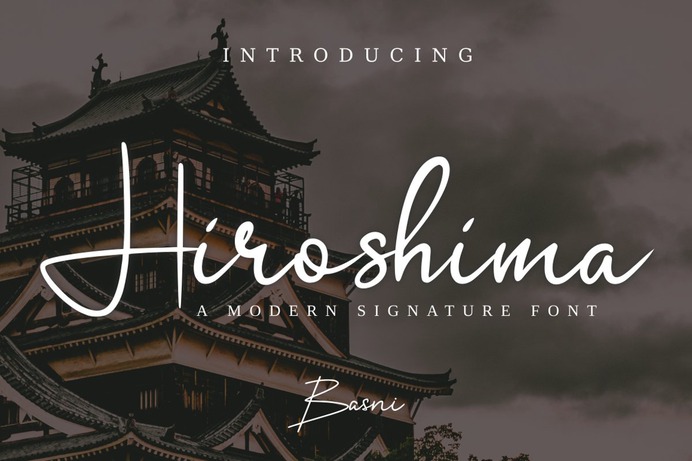 Hiroshima Font - Free Script Typeface