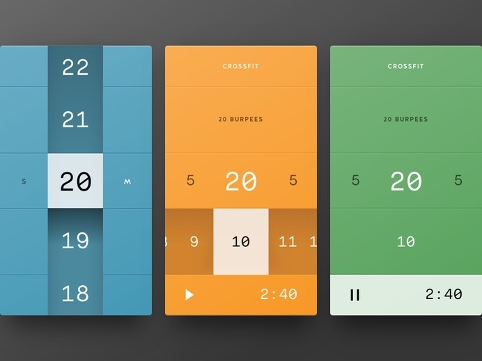 Timer App UI by Javi Pérez.