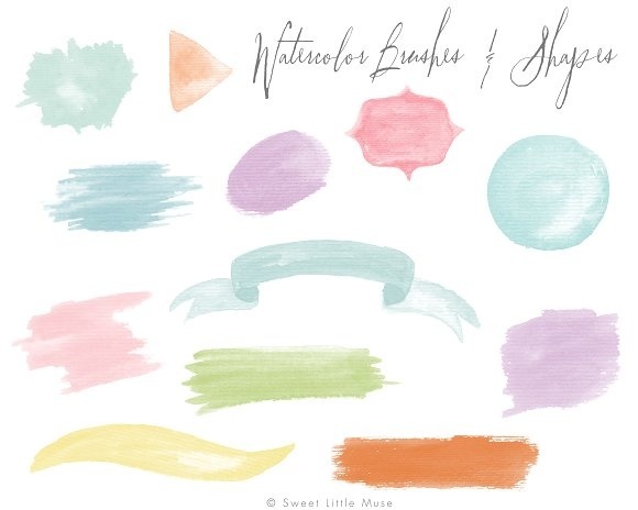 Watercolor brushes for Photoshop - Brushes