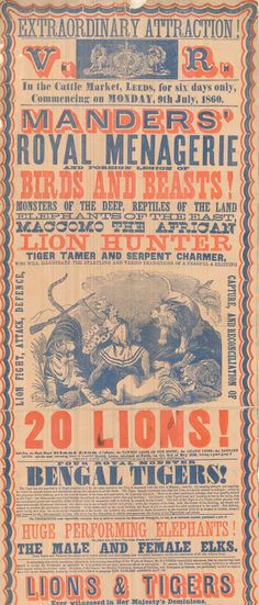 Flyer Goodness: Vintage Circus Posters and Flyers from the Leeds Playbill Archive