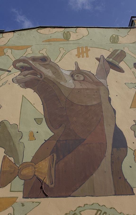 horse, mural, Aryz #aryz #horse #mural