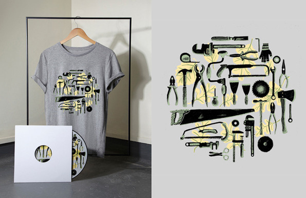 tool illustration #tools #hardware #shirt #saw #plyers #illustration