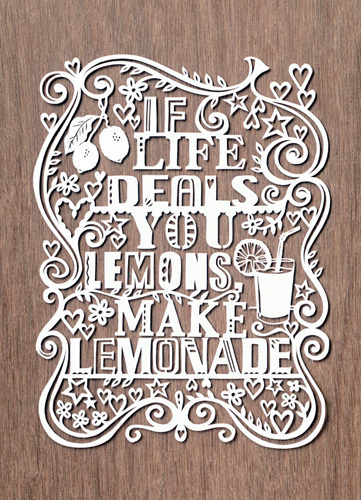 If Life Deals You Lemons, Make Lemonade Art Print by Julene Harrison Easyart.com #inspiration #words #quote #print #design #art #poster #artprint