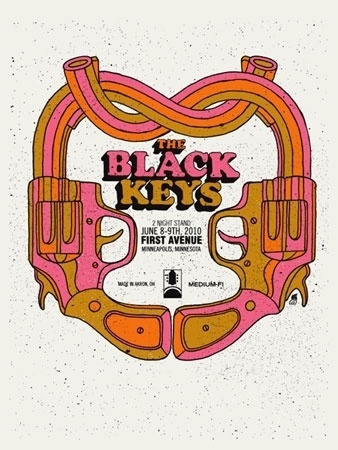 FFFFOUND! | BLACK KEYS -BROTHER LOVE PRETZEL GUN « Limited Edition Gig Posters « Methane Studios #black #methane #the #poster #keys