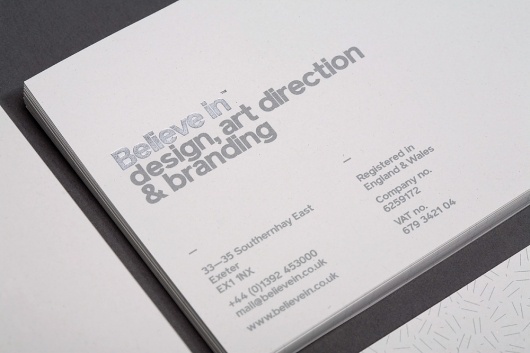 Believe In | September Industry #identity #branding #stationery