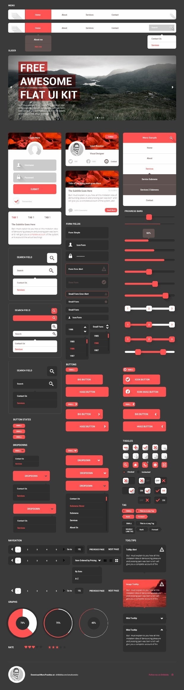 free_ui_kits_for_designers_06 #dashboard