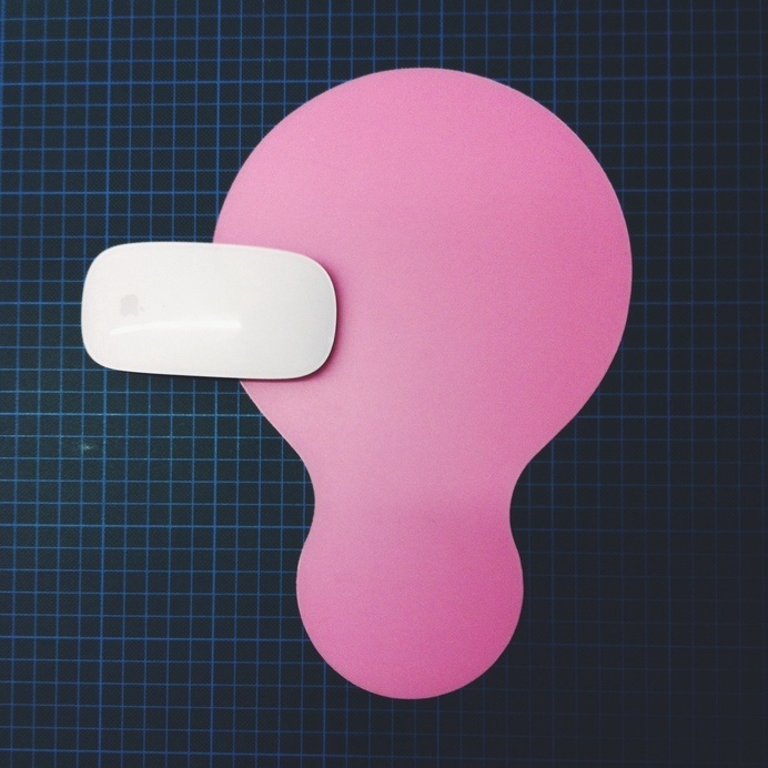 mouse pad #form #white #pink #curves #grid #shape #mac