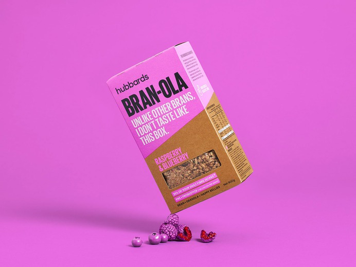 Hubbards Bran-ola - Mindsparkle Mag Onfire Design have refreshed the Hubbards brand and designed the packaging for the first product in a new phase of growth for the brand. #logo #packaging #identity #branding #design #color #photography #graphic #design #gallery #blog #project #mindsparkle #mag #beautiful #portfolio #designer