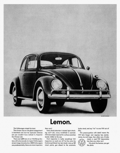 Swiss Cheese and Bullets — Classic. #lemon #advert #1960s #car