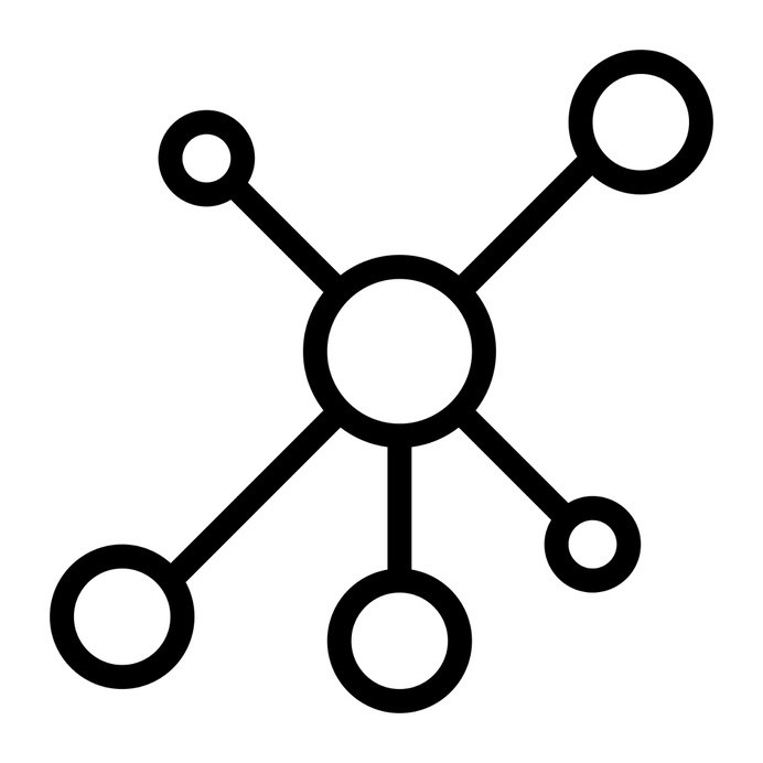 See more icon inspiration related to network, share, multimedia, connector, social media, social network, interface, circles and shapes on Flaticon.
