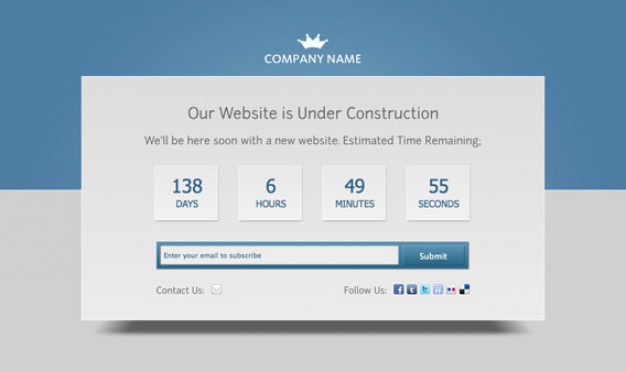 Fleepy under construction psd Free Psd. See more inspiration related to Template, Construction, Time, Psd, Templates, Counter and Horizontal on Freepik.