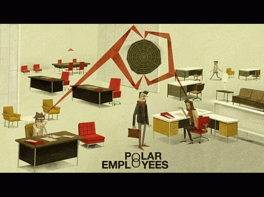 Polar Employees (1966) | Matthew Lyons #lyons #illustration #matthew