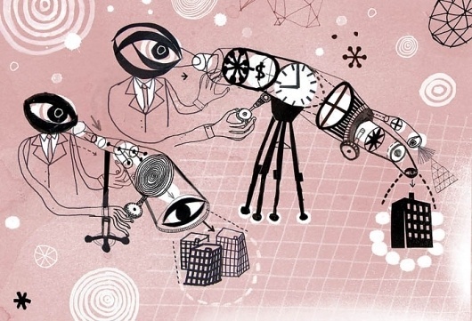 - JAMES GULLIVER HANCOCK - #brother #big #eye #illustration #suits