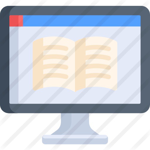 See more icon inspiration related to book, online learning, ebook, electronics, education, reading, online, screen, monitor, technology and computer on Flaticon.