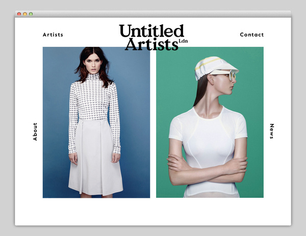 Untitled Artists #website #layout #design #web