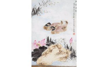 Two rectangular plates China - Twentieth #Sets #Teasets #Porcelainsets #Antiqueplates #Plates #Wallplates #Figures #Porcelainfigurines #porcelain