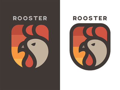 Rooster Logo #branding #logo #identity