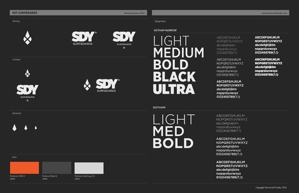 SDY SURFBOARDS on the Behance Network #greyscale #dark #black #grey