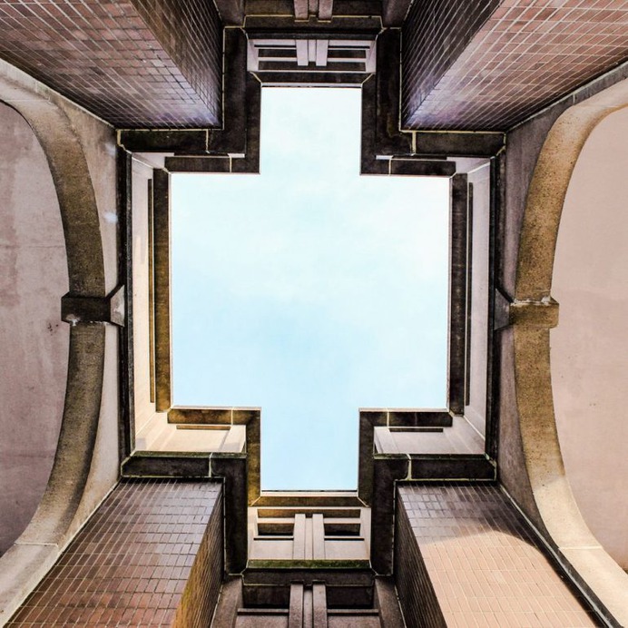 Lookup, travel, minimalism and structure HD photo by Hannah Reding
