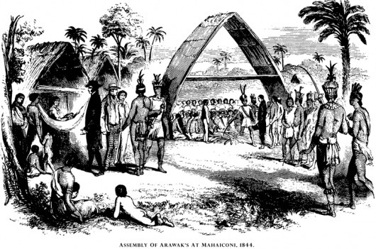 Indian-Tribes-of-Guiana-WH-Brett-1868.png (PNG Image, 783x519 pixels) #arawak #illustration #1800s