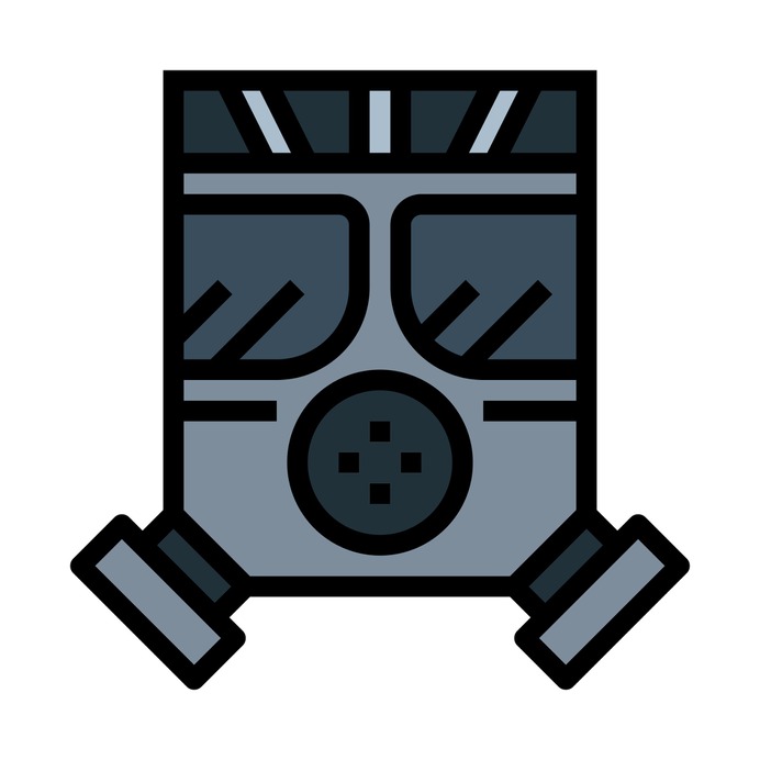 See more icon inspiration related to gas mask, respirator, biological hazard, industry, mask, fashion and security on Flaticon.