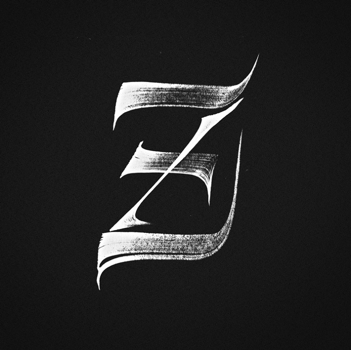 Z by Joan Quirós. #calligraphy #brush #brushlettering