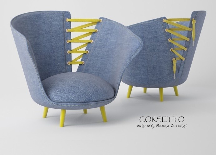 Corsetto armchair