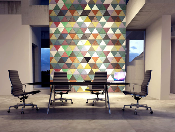 Innovative Leather Coverings by Lapelle at ICFF New York - #wallcoverings, #walls, #walldecor, wallcoverings, wall decor, office