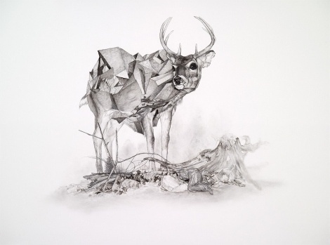 Geometric Pattern Deer Illustration - Creative Journal #illustration