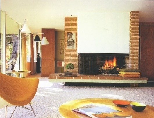 WANKEN - The Blog of Shelby White » The Interiors of Mid-Century Modern #interior #modern #design #vintage #fireplace #midcentury