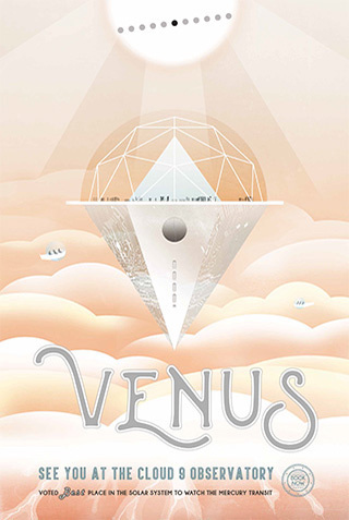 NASA Poster | Venus #poster #nasa #illustration