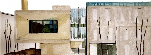 tumblr_m31tzpPWmm1r67bzeo1_1280.jpg 1.280×467 píxeles #tumblr #landscape #crollan #building #brown #com #blue #watercolor #green