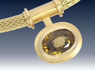 Kette/Anhänger: unikater Hamburger Goldschmiedeschmuck, Schlangencollier mit 2 Wechselanhängern, Alloy-Goldschmiede-Akademie Nadja Kienast