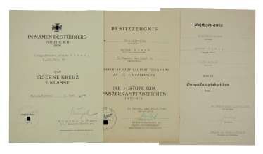 Document group of a lance-corporal of 3./ Panzer-Regiment 36.