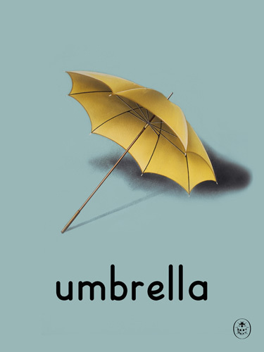 umbrella Art Print by Ladybird Books Easyart.com #print #design #retro #artprints #vintage #art #bookcover