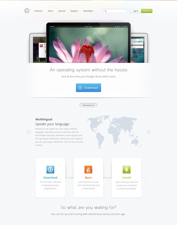 Home #simple #web #layout #open #light